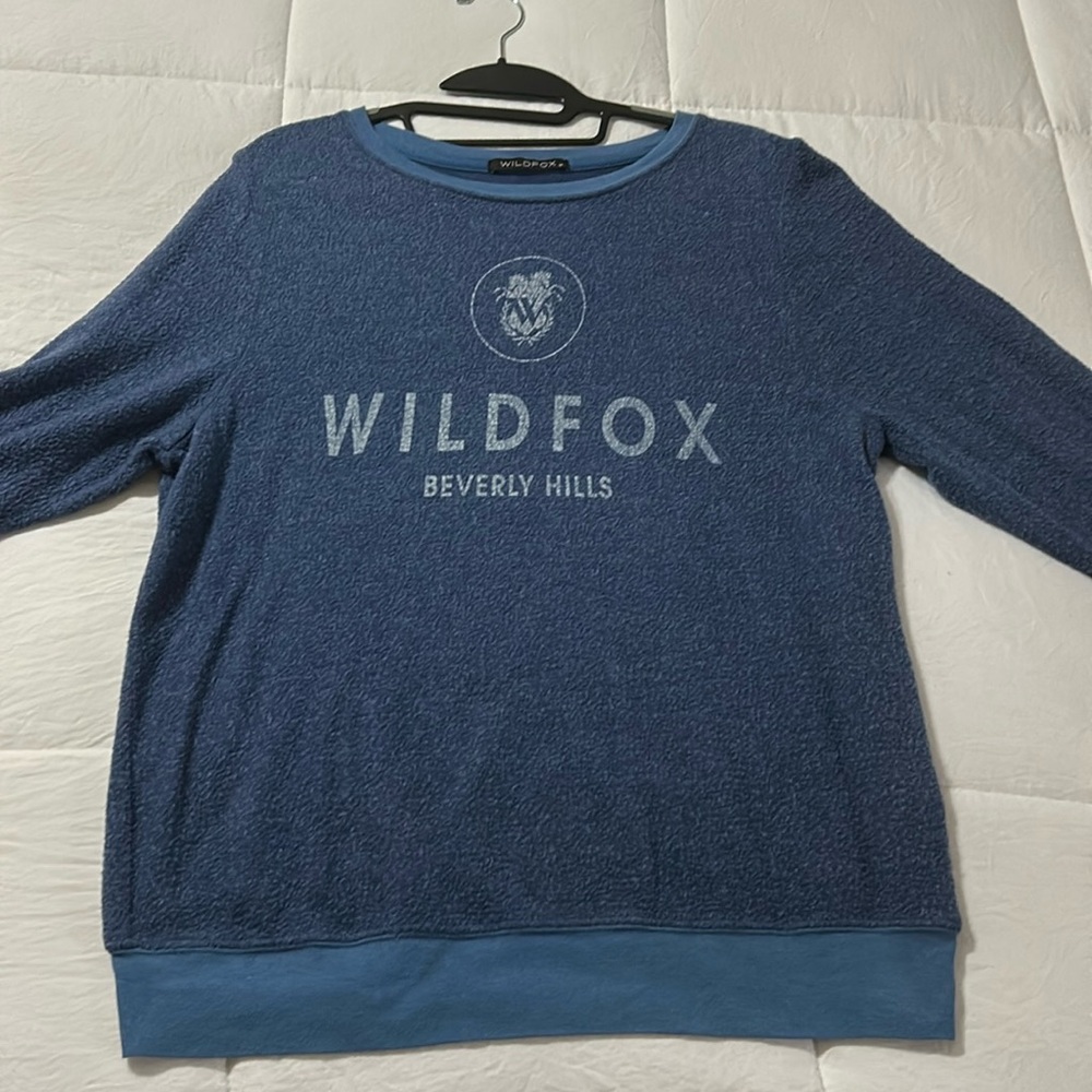Wildfox Beverly Hills blue sweatshirt size medium